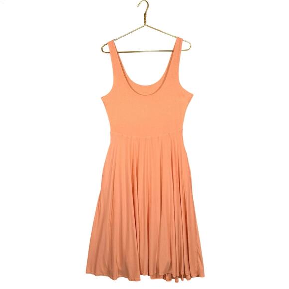 Athleta Santorini Midi Dress Cactus Peach Travel Athleisure Performance | Large - Picture 2 of 8